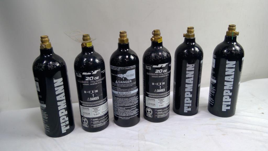 JT 20oz CO2 Tanks Canisters, CO2 Not Included 6 Pieces