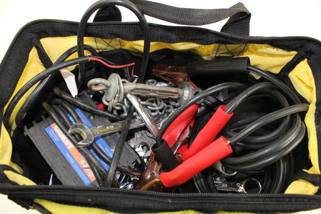 Jumper Cables, Portable Automatic Battery Charger, And More 20+ Pieces