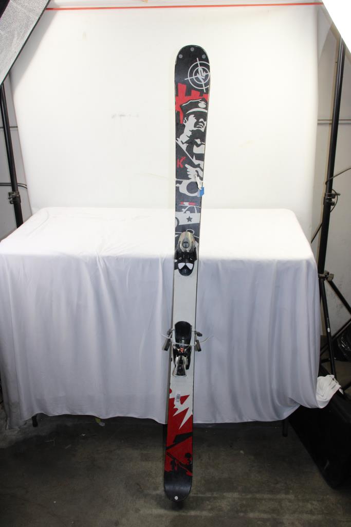 K2 Red/Black/White Skis With Salomon S710 Bindings
