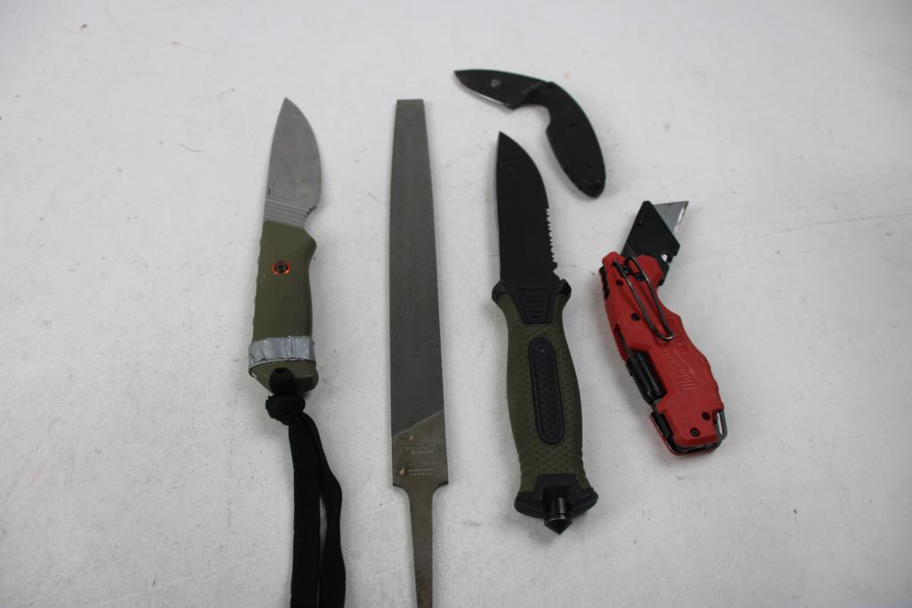 KA-BAR, Milwaukee, Benchmade, And More Knives/Blades, 8 Pieces