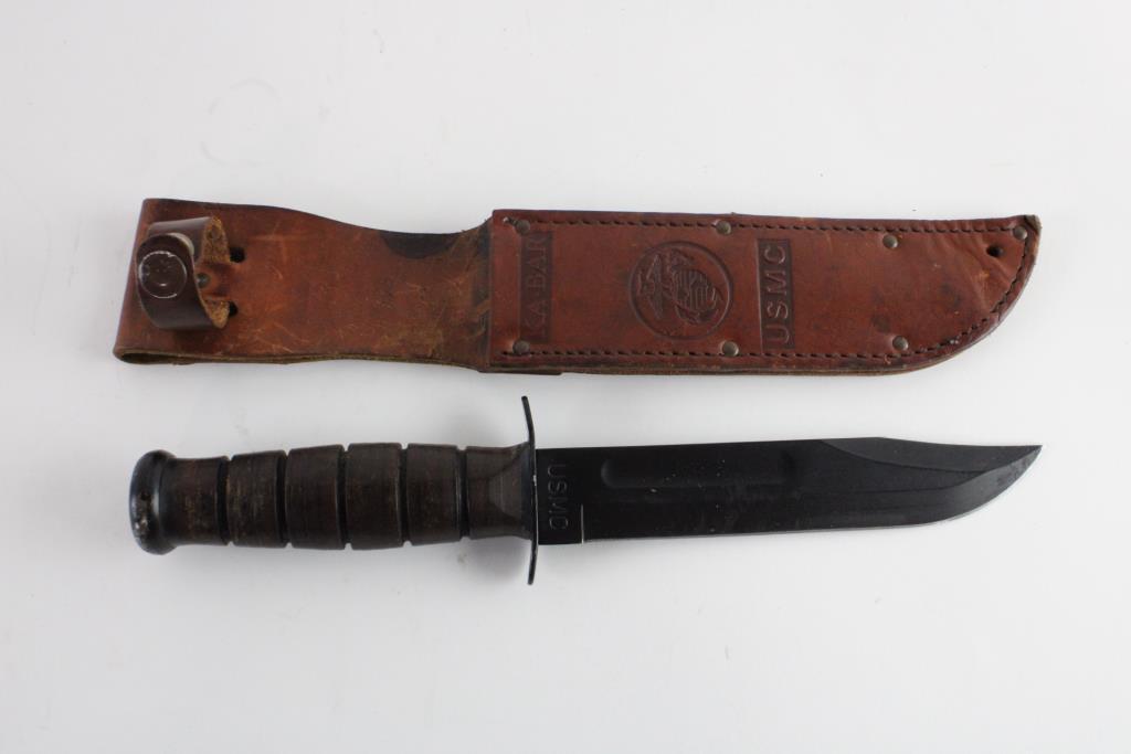 KaBar USMC Fixed Blade Knife Property Room