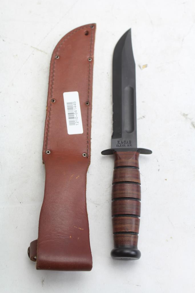 KABAR USMC Fixed Blade Knife Property Room