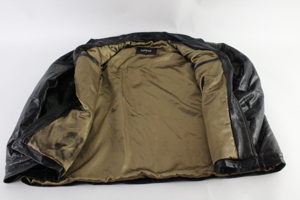 Kasper Men S 2xl Leather Jacket Property Room Kasper Men S 2xl Leather Jacket
