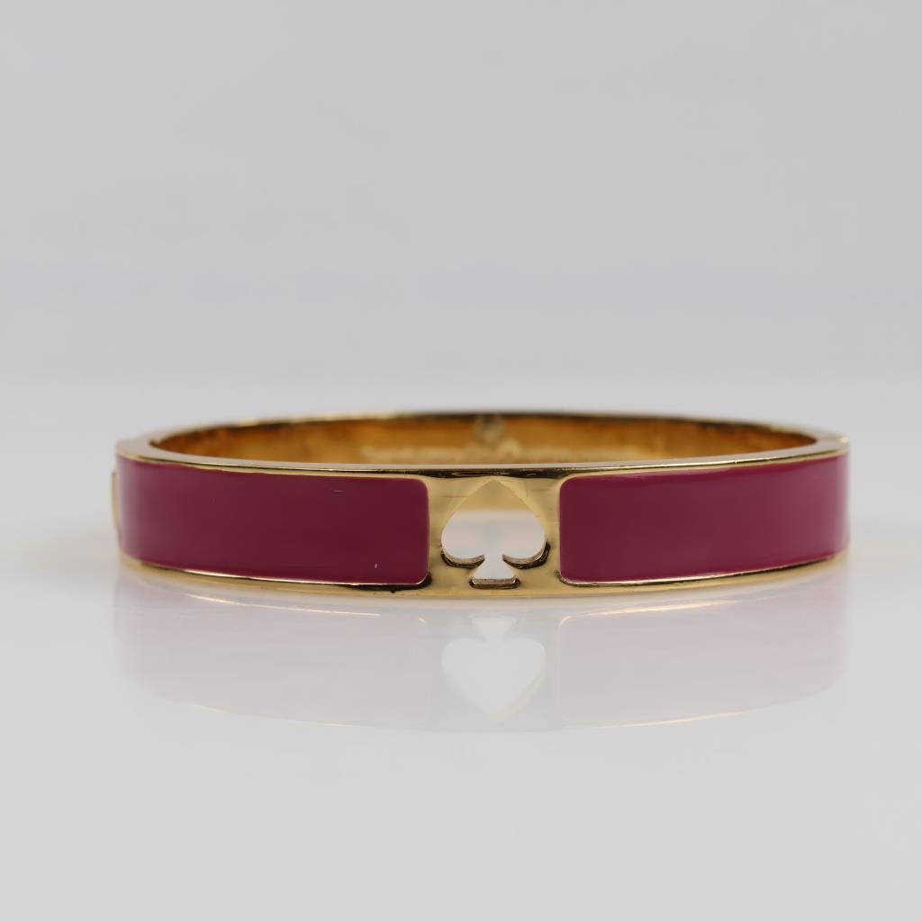 Kate Spade Hole Punch Spade Hinged Bangle