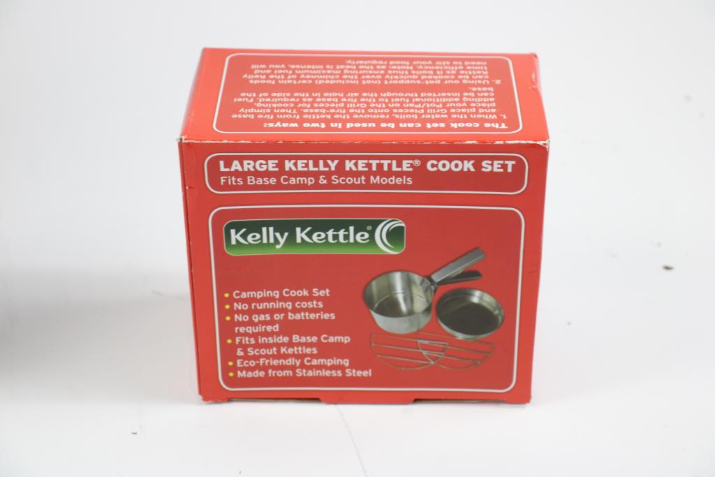 Kelly Kettle Stainless Steel Cook Set And Camp Kettle Property Room
