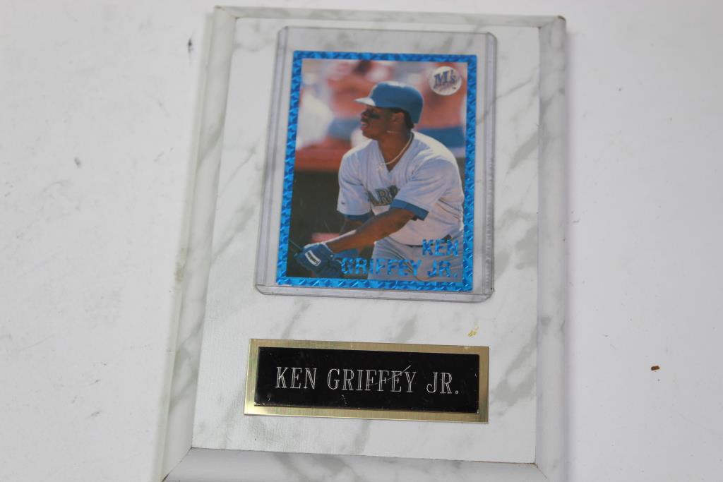 Ken Griffey Jr. Baseball Card Plaque Property Room
