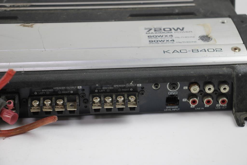 Kenwood Amplifier, KAC8402 Property Room