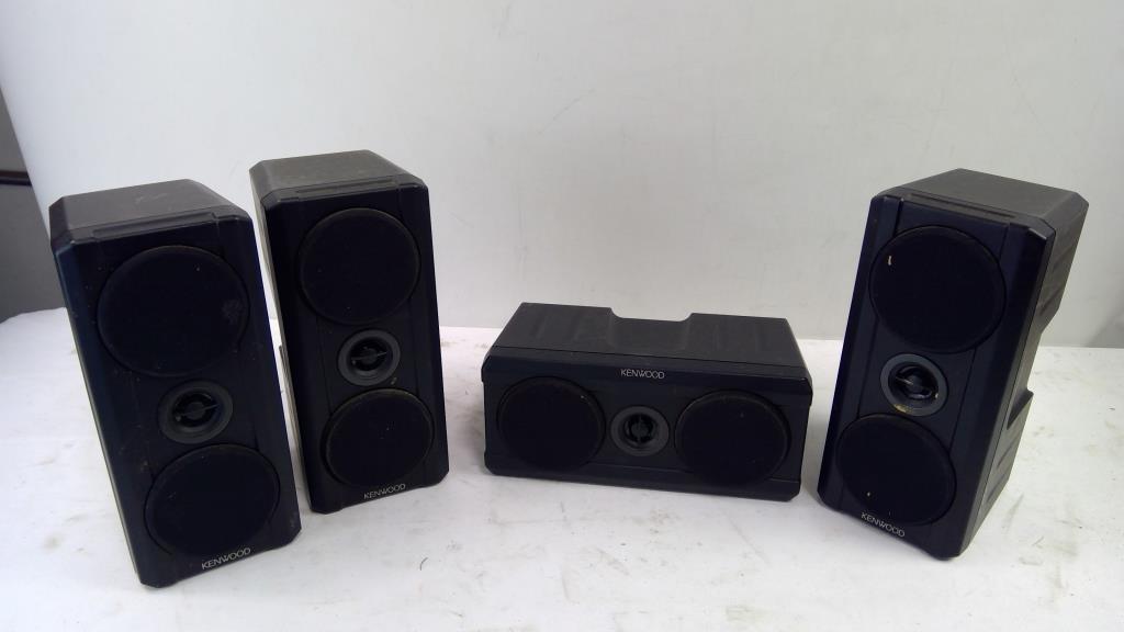 Kenwood Home Theater Surround Sound Speaker Set, 4 Pieces