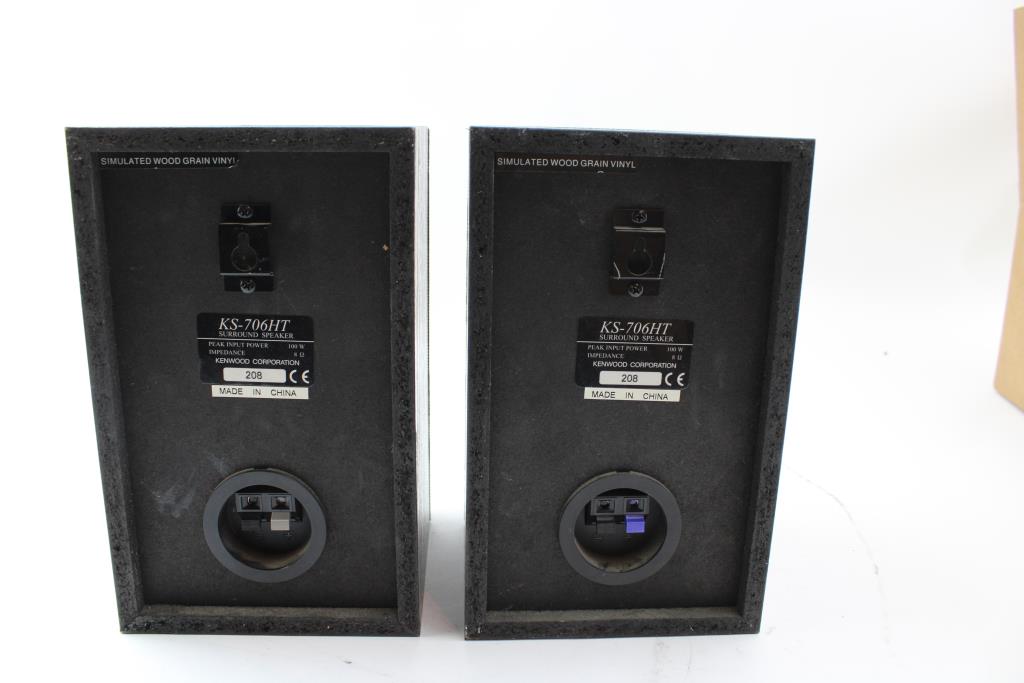 Kenwood KS706HT Surround Speakers 2 Items Property Room