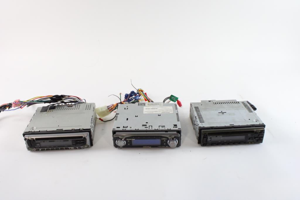 Kenwood & Pioneer Car Radio Receivers, 3 Pieces Property Room