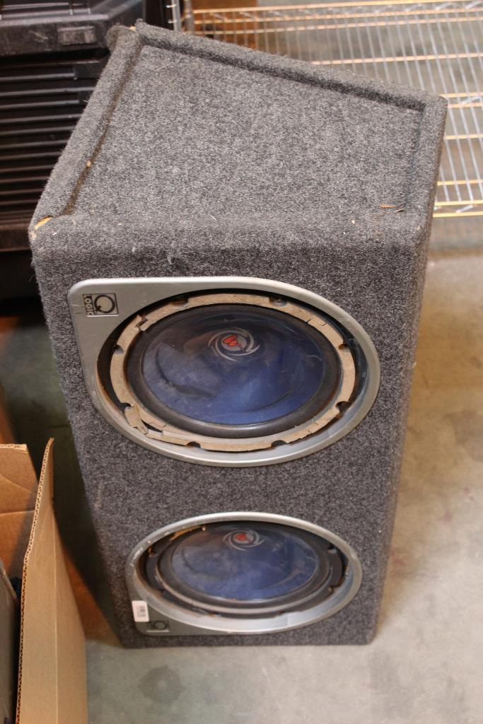Kenwood Speakers With Q Logic Speaker Box Property Room