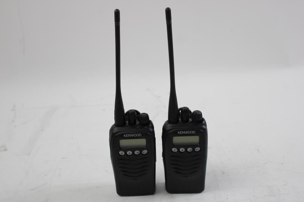 Kenwood Two Way Radios And Charger, 3 Pieces Property Room