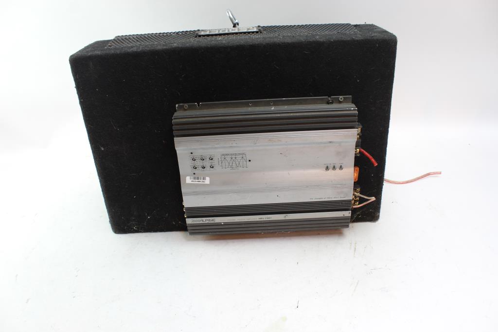 Kicker Car Speaker With Alpine Amplifier Property Room