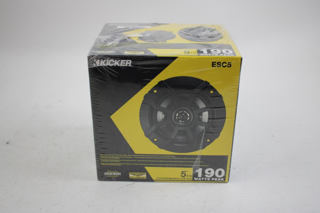 Kicker Coaxial Car Audio 190 Watts Speaker
