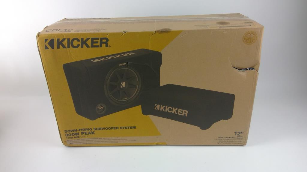 Kicker DownFiring Subwoofer System, CDF12 Property Room