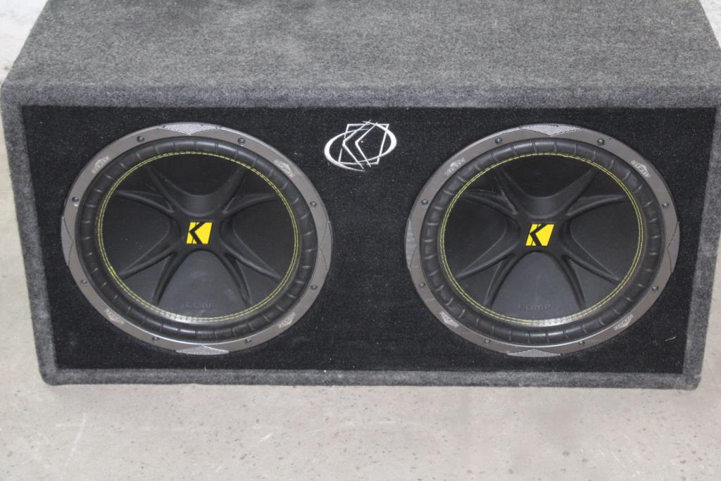 Kicker Dual Subwoofer Box Property Room