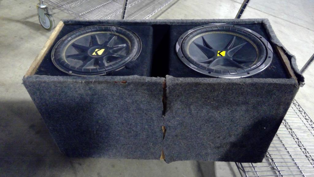 Kicker Speakers In Enclosure Property Room