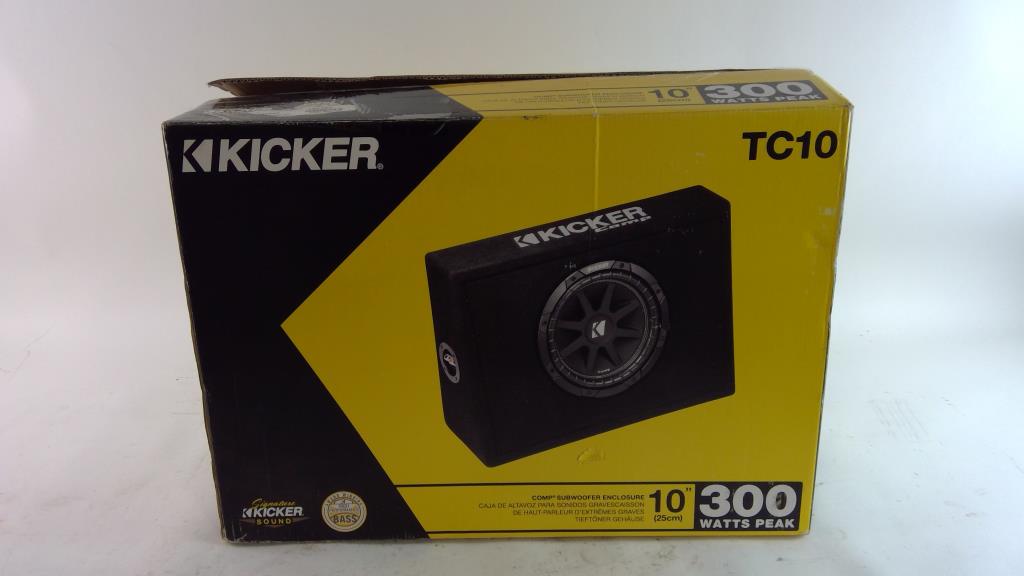 Kicker TC10 10" 300 Watt Comp Subwoofer Enclosure Property Room