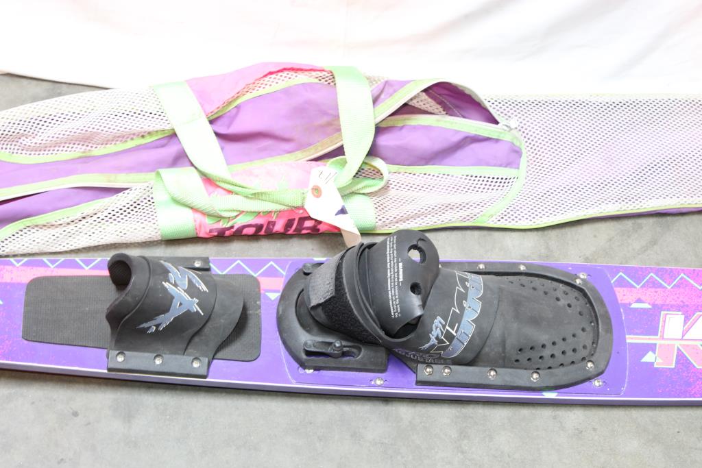 Kidder Prestige Water Skis With Carry Bag Property Room