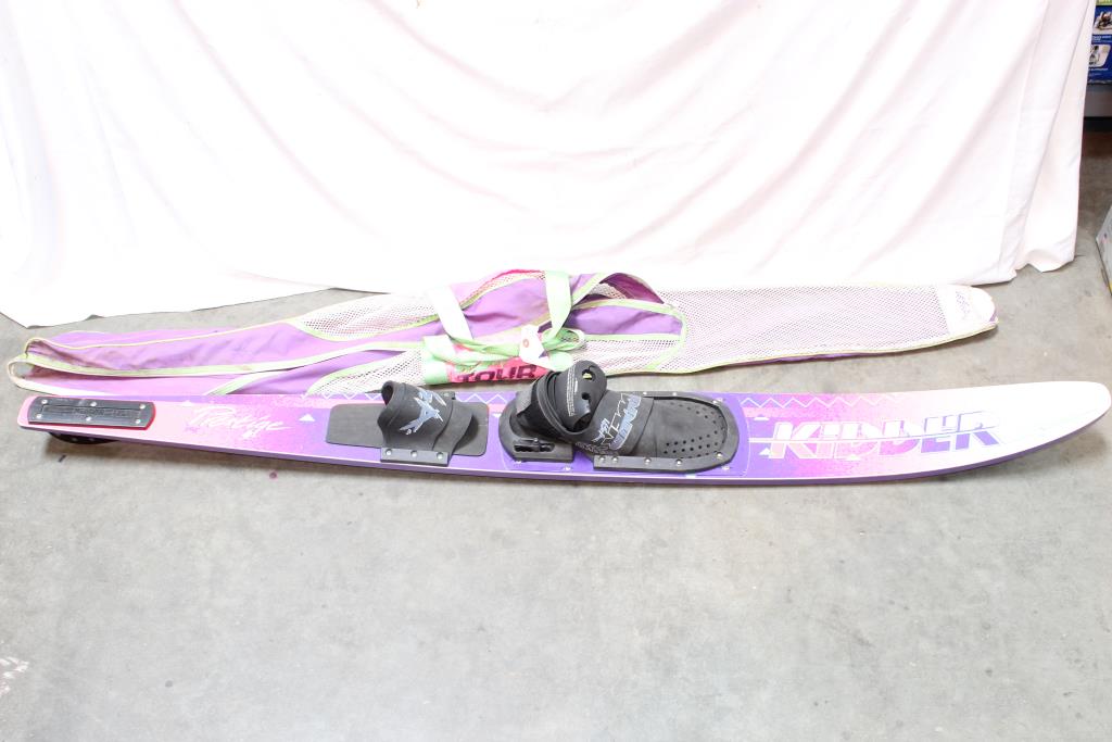 Kidder Prestige Water Skis With Carry Bag Property Room