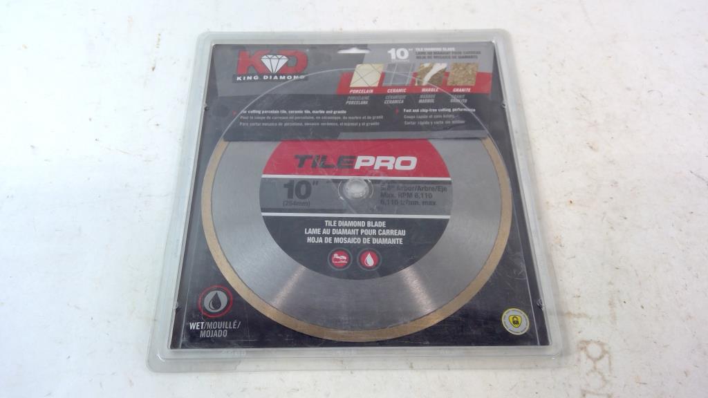 King Diamond 10" Tile Diamond Blade
