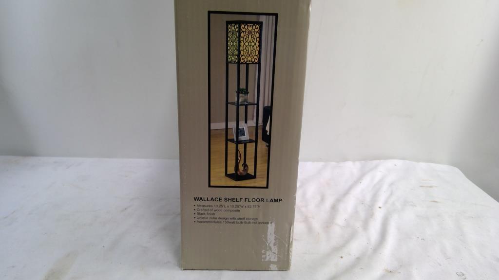 Kirkland's Wallace Shelf Floor Lamp Property Room