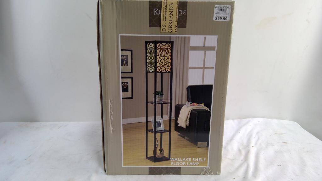 Kirkland's Wallace Shelf Floor Lamp Property Room