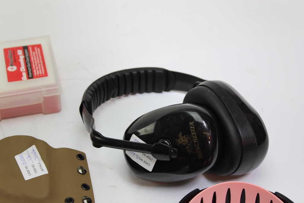 Kleen Bore Gun Cleaning Kit, Remington Ear Muffs And More Property Room