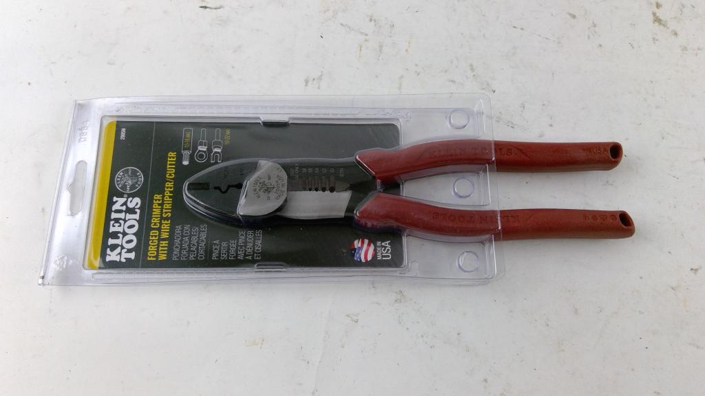Klein Tools Forged Krimper With Wire Stripper Cutter