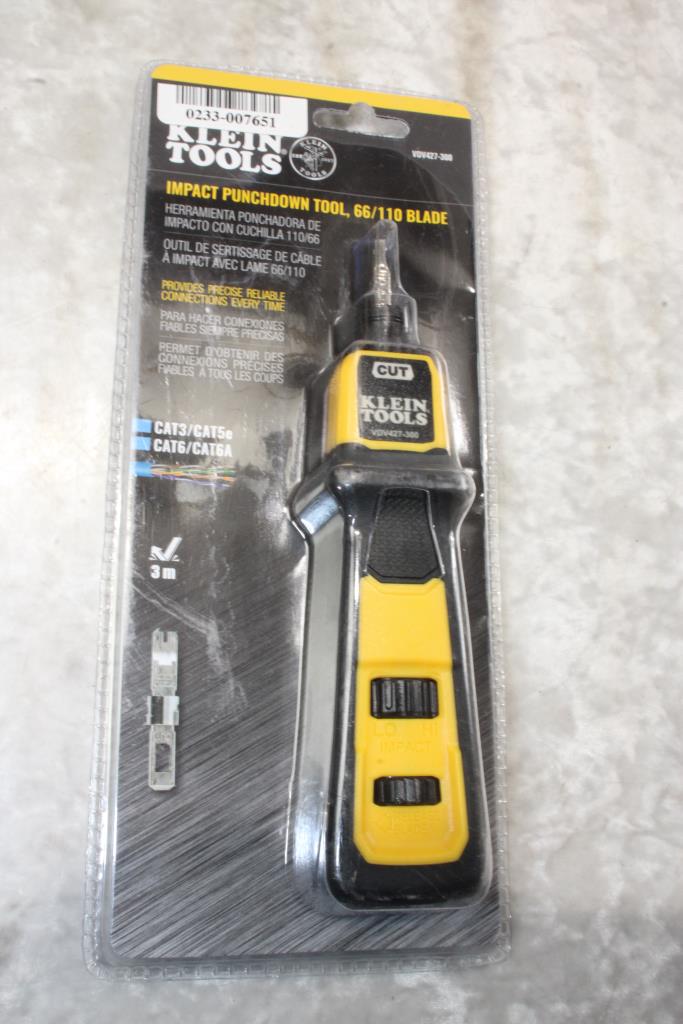 Klein Tools Impact Punchdown Tool 66/110 Blade Property Room