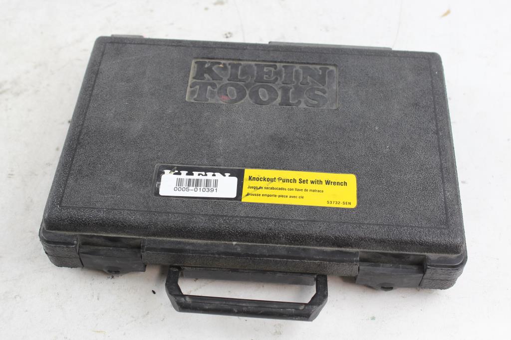 Klein Tools Knockout Punch Set With Wrench Property Room