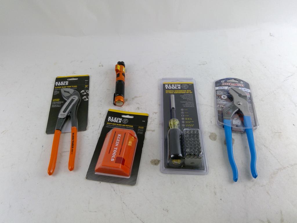 Klein Tools Pump Pliers And More 5 Pieces