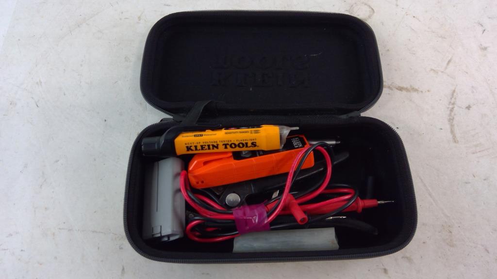 Klein Tools Voltage Tester/ Flashlight And More 3 Pieces