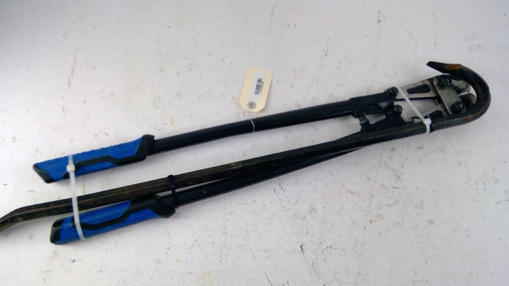 Kobalt 24" Bolt Cutters, Crow Bar, 2 Pieces Property Room