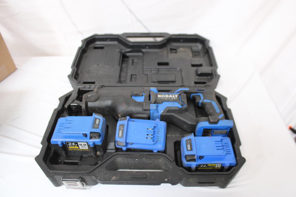 Kobalt 24V Brushless Reciprocating Saw Starter Kit