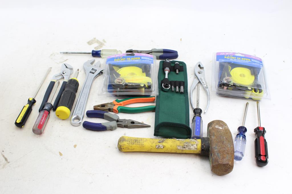 Kobalt Adjustable Wrench, Ratchet Ties And More Big Top, Stanley 15