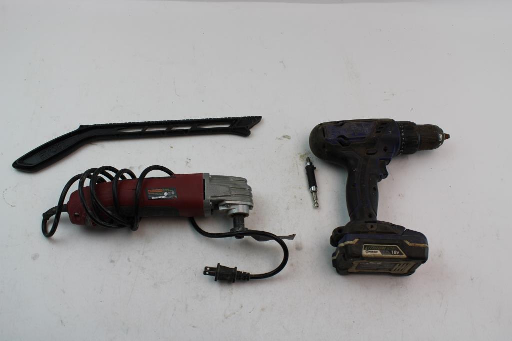 Kobalt Drill & Chicago Electric Oscillating Multifunction Tool; 2