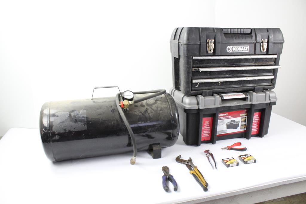 Kobalt & Husky Tool Boxes With Tools & More,50+ Items Property Room