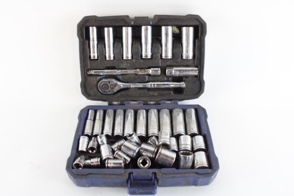 Kobalt Socket Set, 15+ Pieces And Case Property Room