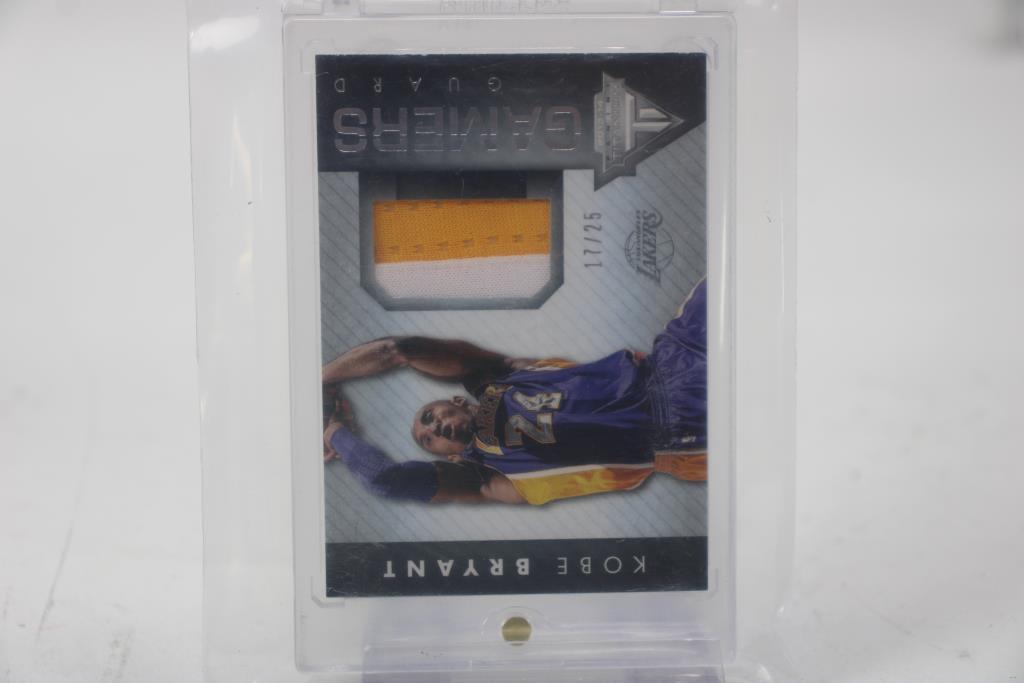 KOBE BRYANT 2013-14 PANINI TITANIUM #23 GAMERS GAME USED Patch /25