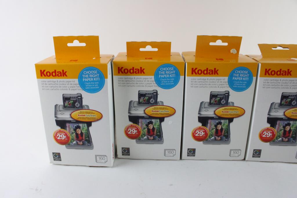 Kodak Color Cartridge & Photo Paper Kits, 5 Pieces And More Property Room