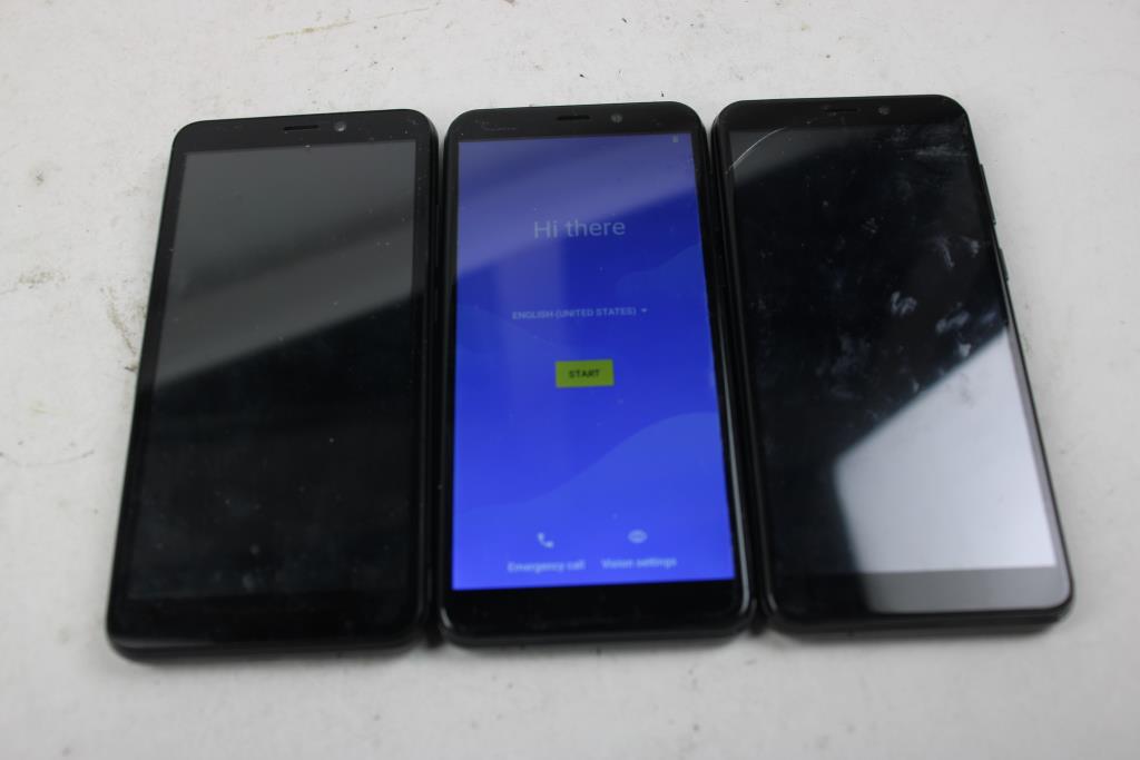 Koobeee, Cloud Cell Phone Lot, 3 Pieces, Sold For Parts