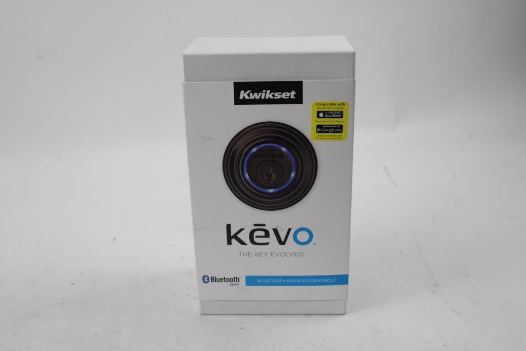 Kwikset KEVO Bluetooth Enabled Deadbolt, And Key Fob, No Physical Keys