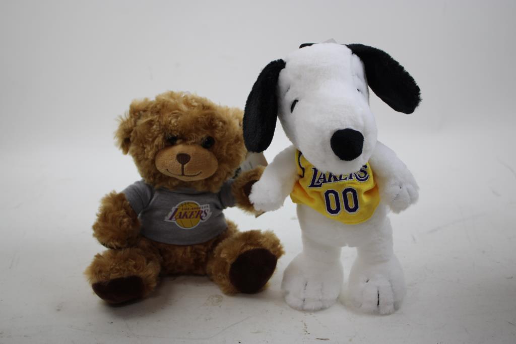 Lakers X Peanuts Snoopy, Plush Bear, Lakers Mini Soft Basketballs, 4 Pieces