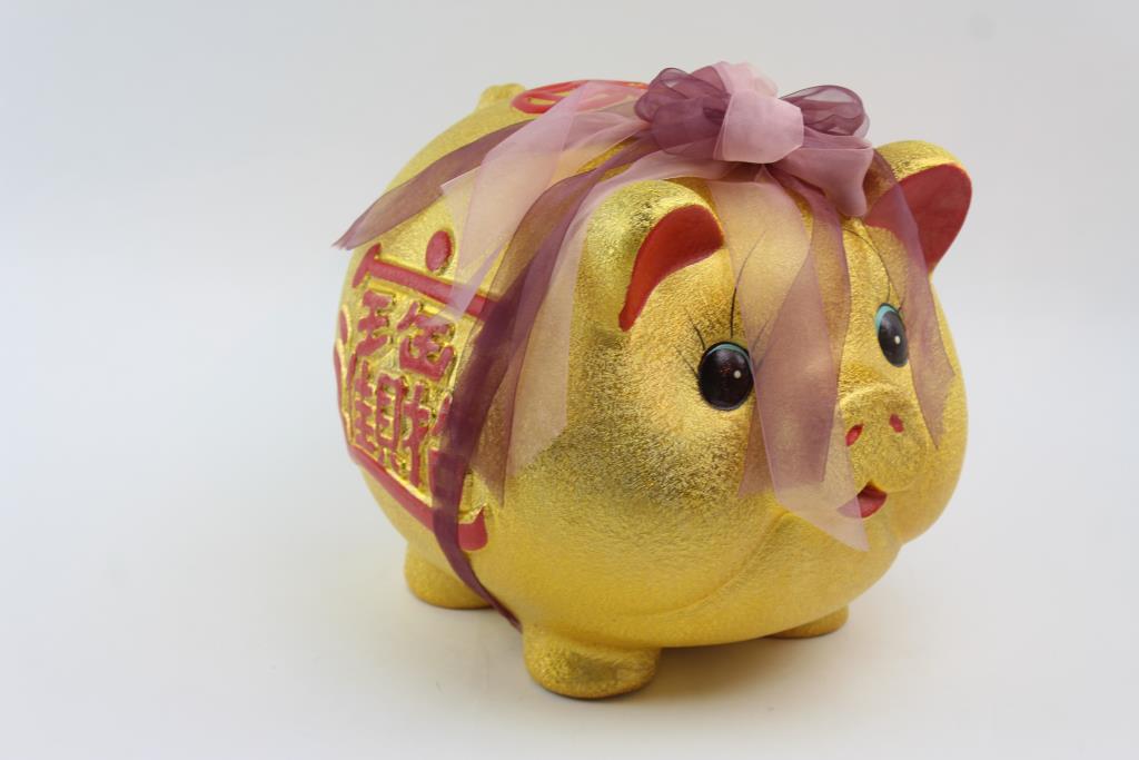 Large Chinese Ceramic Piggy Bank Property Room