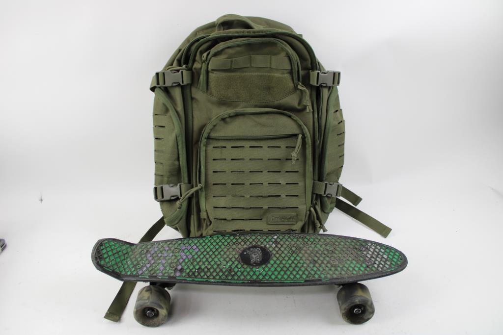 Large Duffle Bag, Highland Tactical Backpack, Mini Skateboard
