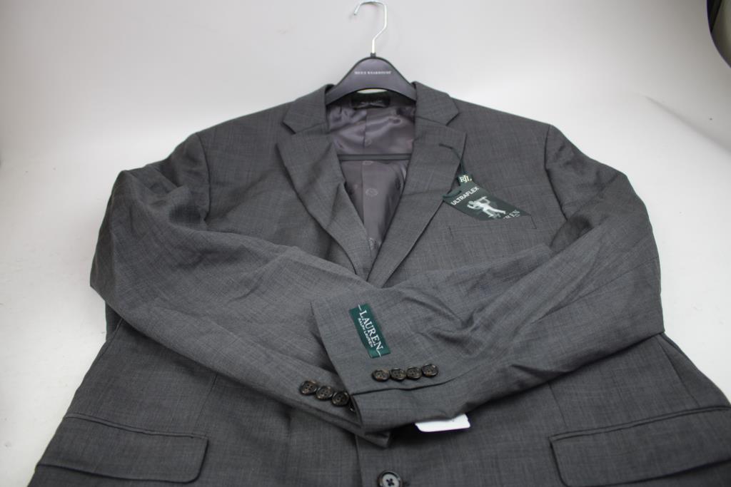 Lauren Ralph Lauren Gray Suit Jacket 52L And Suit Pants 52Lx48W