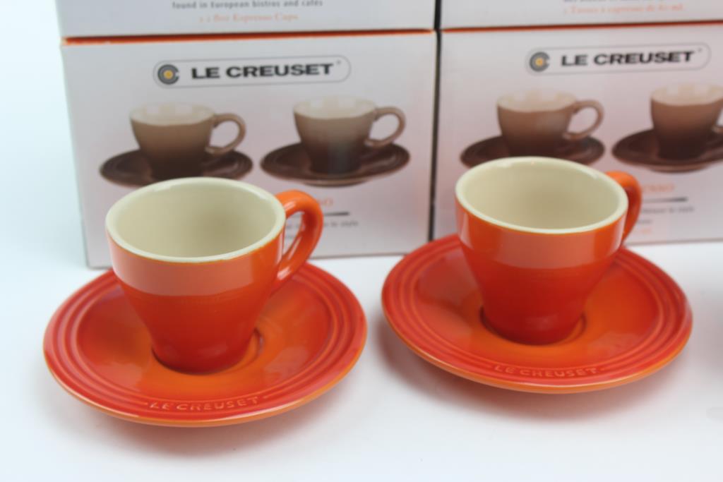 Le Creuset Espresso Cups And Coffee Mugs, 7 Sets Property Room