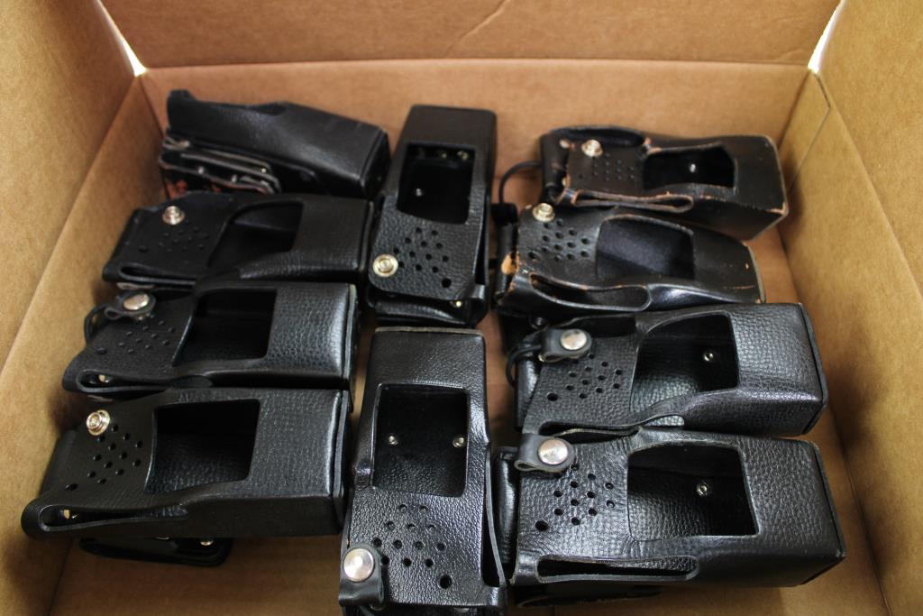 Leather Radio Cases, 10 Pieces