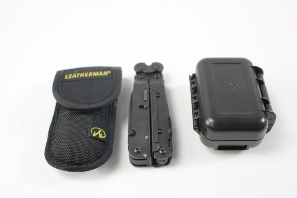 Leatherman MultiTools And GPS Tracker, 3 Pieces Property Room